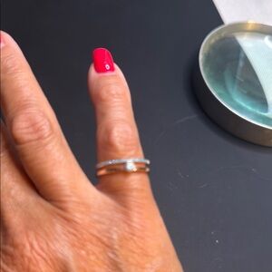 Elegant Silver and Gold Women's Ring